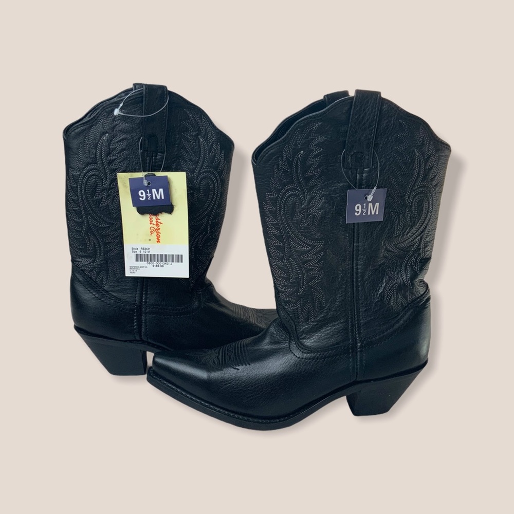 New Black Masterson Boot Company Cowboy